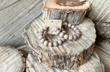 Barnwood Beaded Hoops