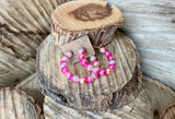 Pearled Sunset Beaded Hoops