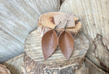 Sienna Leather Petals - Pinched