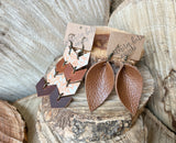 Sienna Leather Petals - Pinched