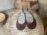 Double Teardrop - McCoy Teardrop + Botanical Lace Teardrop