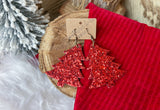 Red Glitter Trees