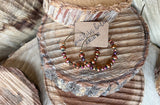 Canyon Sunset Beaded Hoops