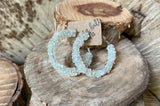 "Crystal Clear" Rhinestone Hoops
