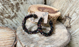 "Copper Night Sky" Rhinestone Hoops