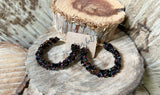 "Copper Night Sky" Rhinestone Hoops