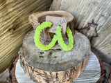 "Neon" Rhinestone Hoops