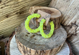 "Neon" Rhinestone Hoops