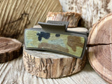 Large Camo Cowhide Clip