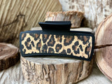 Large Leopard Cork Clip