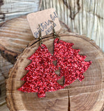 Red Glitter Trees